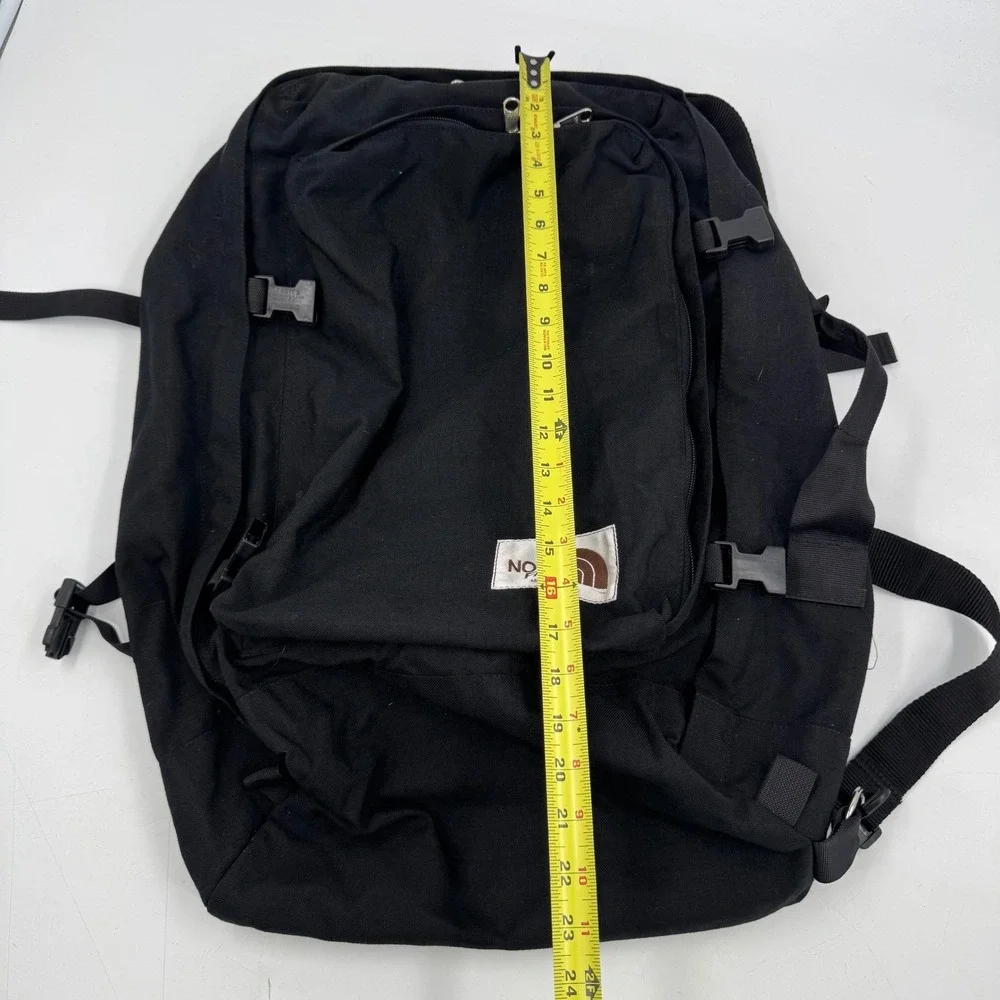 Vintage 70's The North Face Black Canvas‎ Duffel Bag Travel Made in USA